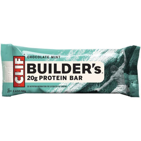 CLIF Builder's Chocolate Mint Protein Bar 2.4 Oz (Pack of 12)