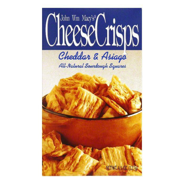 Macys Cheese Crisps Cheddar Asiago, 4.5 OZ (Pack of 8)