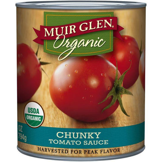 Muir Glen Organic Chunky Tomato Sauce 28 Oz (Pack of 12)