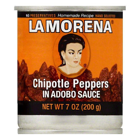 La Morena in Adobo Sauce Chipotle Peppers, 7 OZ (Pack of 12)