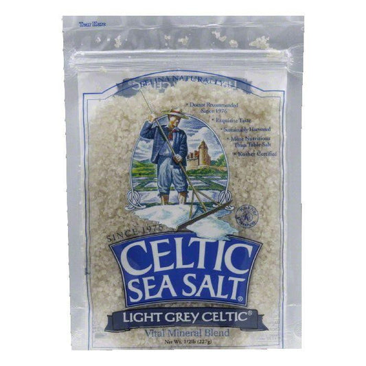 Celtic Sea Salt Light Grey Pouch, 8 OZ (Pack of 6)