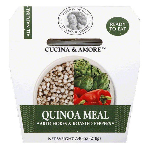 Cucina & Amore Artichokes & Roasted Peppers Quinoa Meal, 7.4 OZ (Pack of 6)