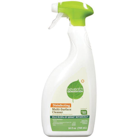 Seventh Generation Disinfecting Lemongrass & Thyme Scent Multi-Surface Cleaner 26 Fl Oz Trigger Spray (Pack of 8)