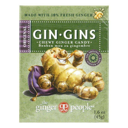 The Ginger People Travel size Original Chewy Ginger, 1.6 OZ (Pack of 24)