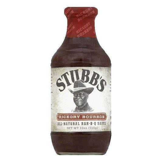 Stubb's BBQ Sauce Hickory Bourbon, 18 OZ (Pack of 6)