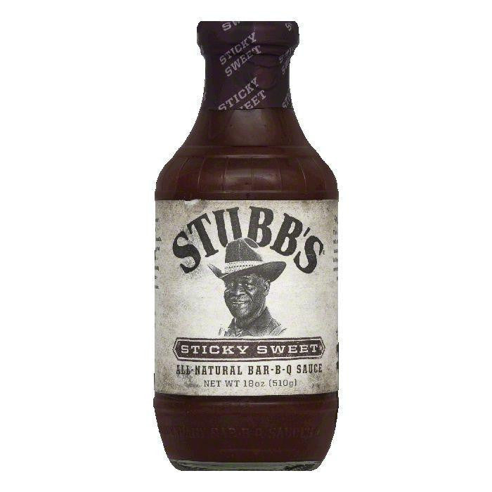 Stubb's Sticky Sweet BBQ Sauce, 18 OZ (Pack of 6)