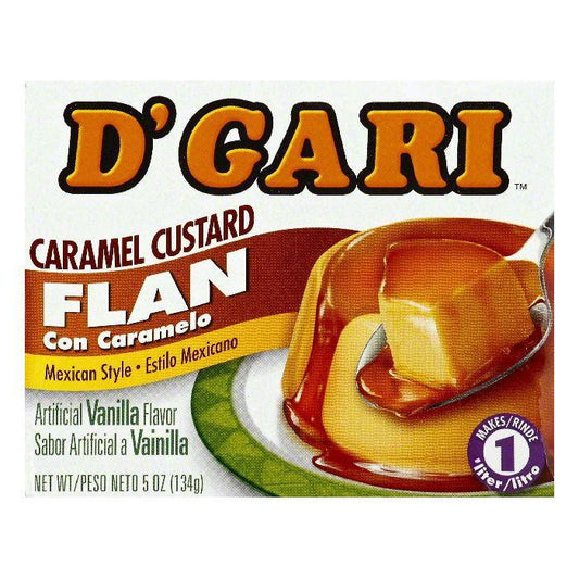 D Gari Caramel Custard Flan, 5 OZ (Pack of 24)