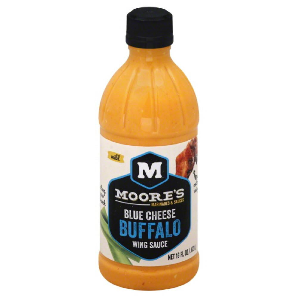 Moores Mild Blue Cheese Buffalo Wing Sauce, 16 Oz (Pack of 6)