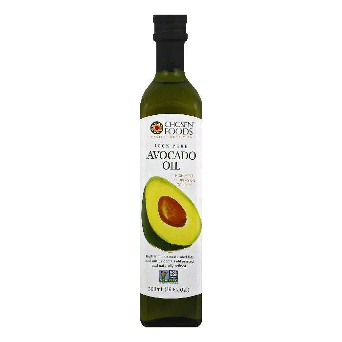 Chosen Foods 100% Pure Avocado Oil, 16 OZ (Pack of 6)
