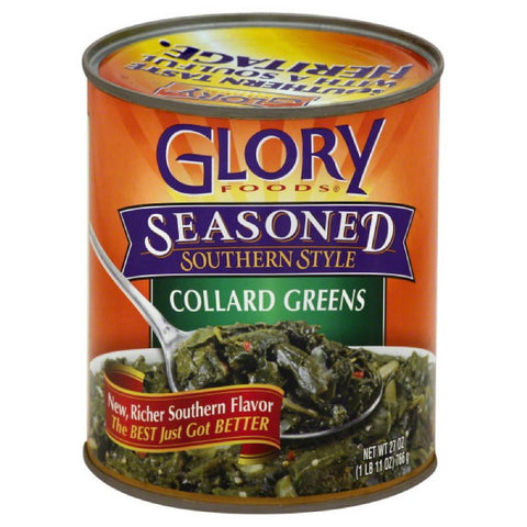 Glory Foods Collard Greens, 27 Oz (Pack of 12)