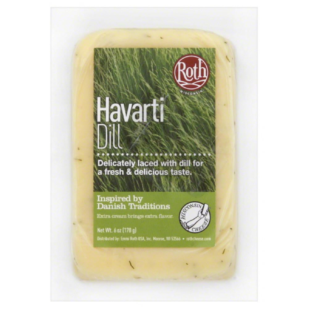 Roth Dill Havarti Cheese, 6 Oz (Pack of 12)
