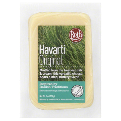 Roth Original Havarti Cheese, 6 Oz (Pack of 12)