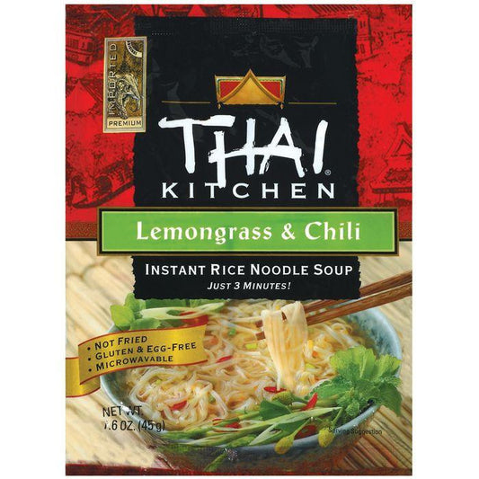 Thai Kitchen TK Lemongrass & Chili Inst Noodle Instant Rice Noodle Soups 1.6 Oz Bag (Pack of 12)