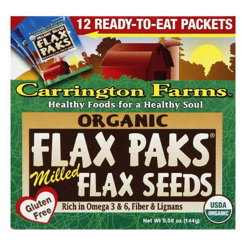 Carrington Tea Organic Mild Flax Pack Tea, 12 CT (Pack of 6)