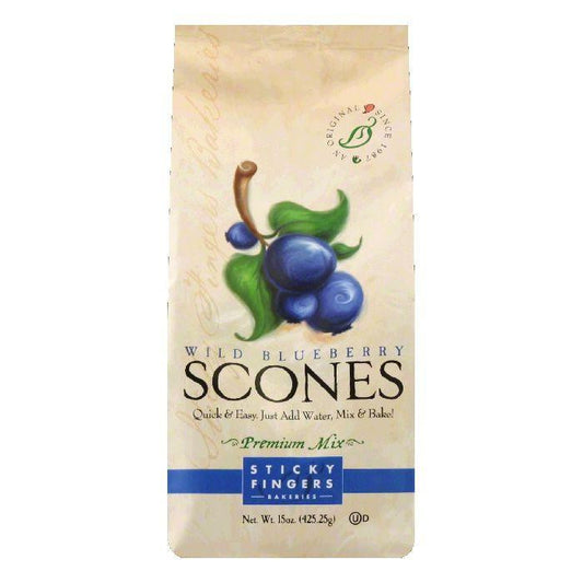 Sticky Fingers Scones Blueberry, 15 OZ (Pack of 6)