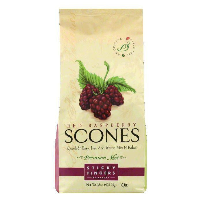 Sticky Fingers Scones Raspberry Mix, 15 OZ (Pack of 6)