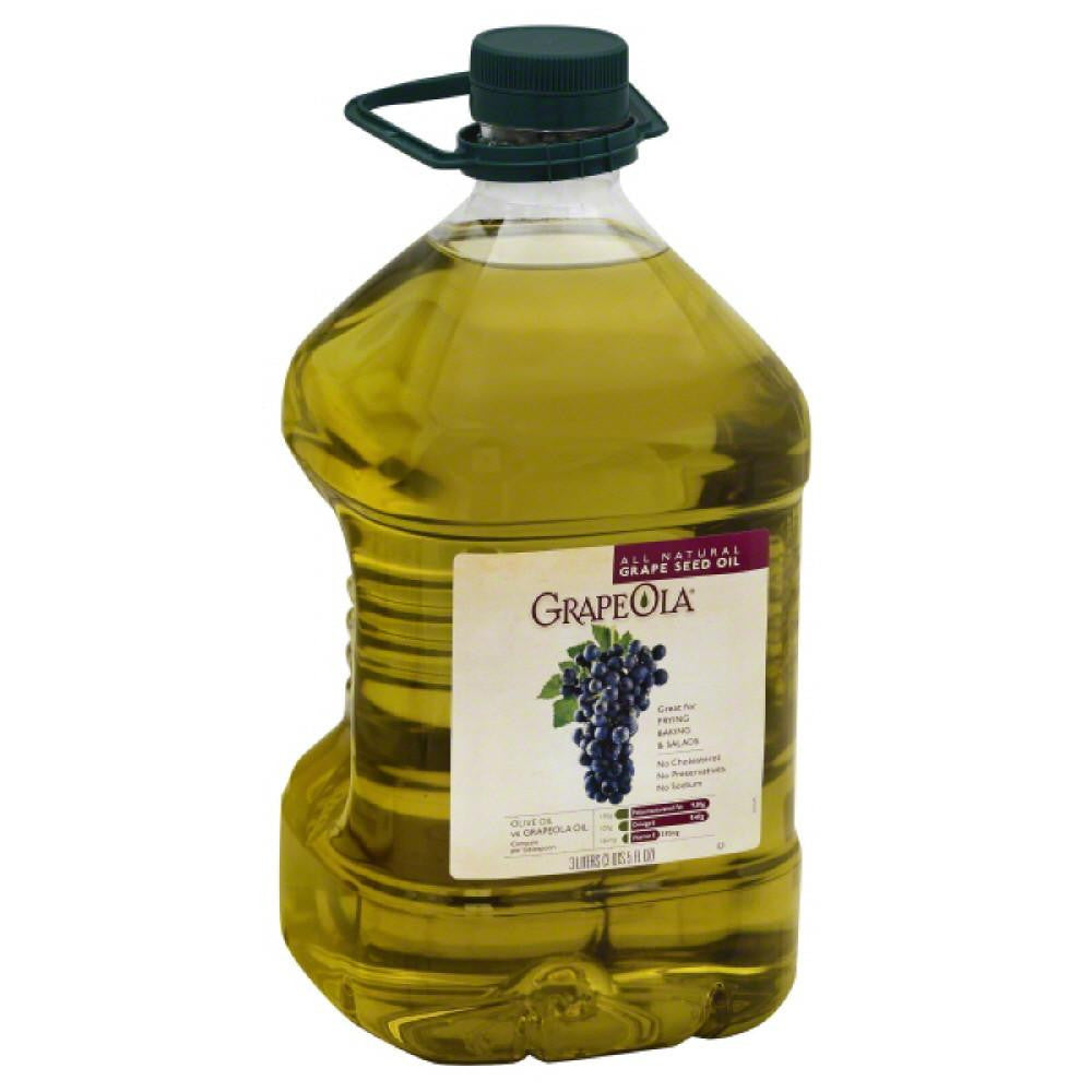 GrapeOla Grape Seed Oil, 3 Lt (Pack of 6)