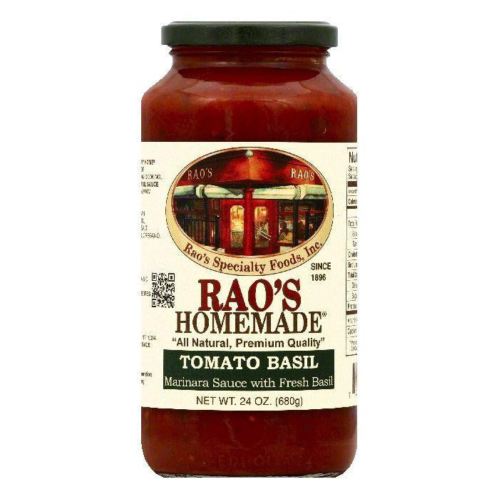 Raos Tomato Basil with Fresh Basil Marinara Sauce, 24 OZ (Pack of 6)