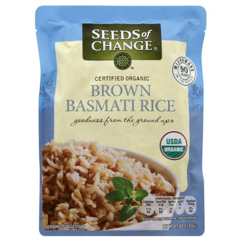 Seeds Of Change Basmati Brown Rice, 8.5 Oz (Pack of 12)