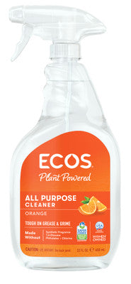Earth Friendly Natural Orange All Purpose Household Cleaner, 22 Oz (Pack of 6)