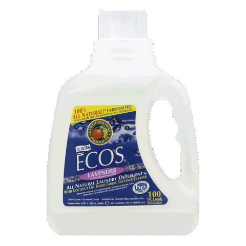 Earth Friendly Ecos Laundry Detergent Lavender, 100 OZ (Pack of 4)