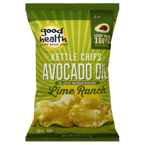 Good Health Lime Ranch Avocado Oil Kettle Chips, 5 Oz (Pack of 12)