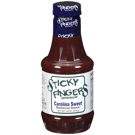 Sticky Fingers Carolina Sweet Barbecue Sauce 18 Oz Plastic (Pack of 6)