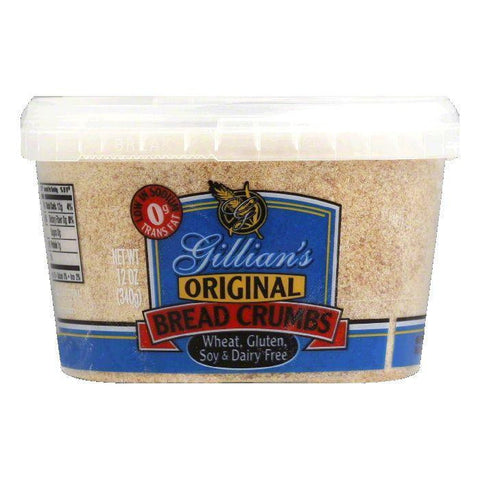 Gillian Foods Bread Crumbs Wheat Free Gluten Free Dairy Free, 12 OZ (Pack of 12)
