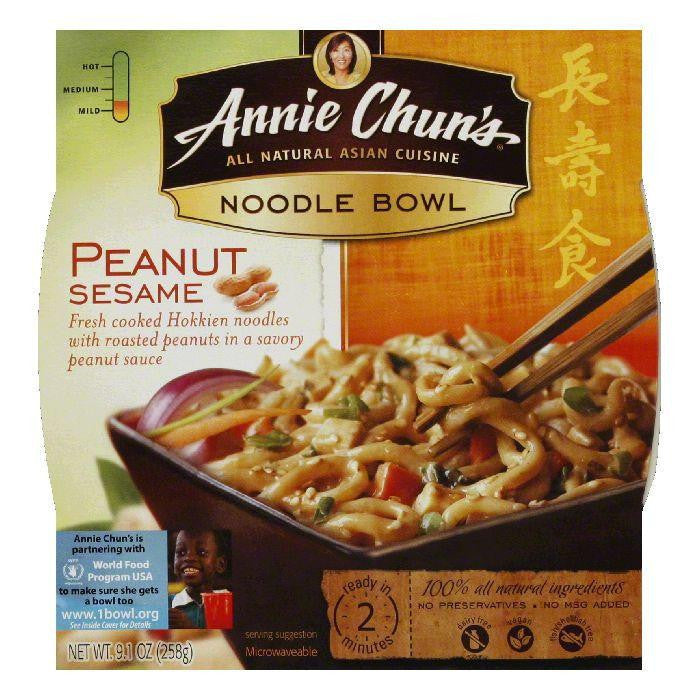 Annie Chuns Noodle Bowl Peanut Sesame, 8.8 OZ (Pack of 6)