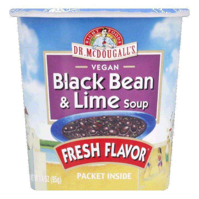 Dr. McDougall's Black Bean & Lime Soup Big Cup, 3.4 OZ (Pack of 6)
