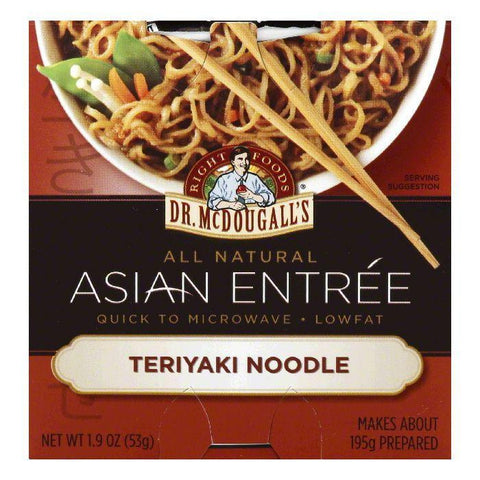 Dr. McDougall's Teriyaki Noodles Entrees, 1.9 OZ (Pack of 6)