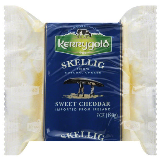 Kerrygold Sweet Cheddar Skellig Cheese, 7 Oz (Pack of 12)