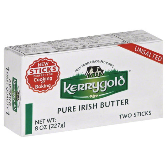 Kerrygold Unsalted Pure Irish Butter, 8 Oz (Pack of 20)