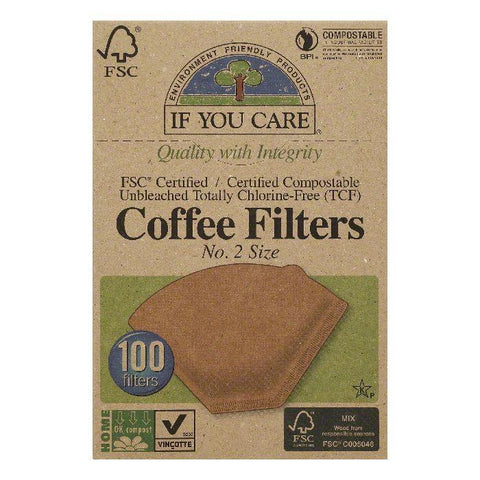 If You Care No. 2 Size Coffee Filters, 100 ea (Pack of 12)