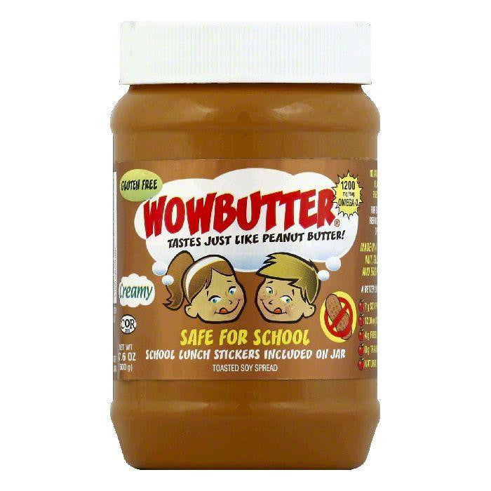 Wowbutter Creamy Toasted Soy Spread, 17.6 OZ (Pack of 6)