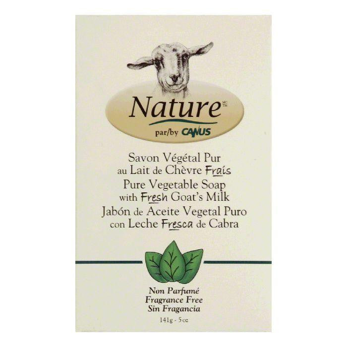 Canus with Fresh Goat's Milk Fragrance Free Pure Vegetable Soap, 5 Oz