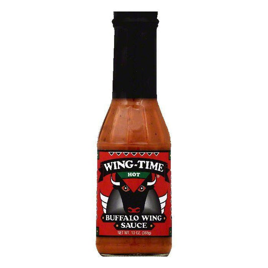 Wing Time Hot Buffalo Wing Sauce, 13 OZ (Pack of 6)