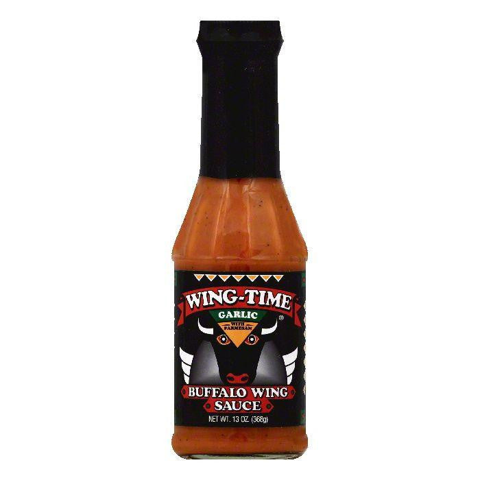 Wing Time Garlic with Parmesan Buffalo Wing Sauce, 13 OZ (Pack of 6)
