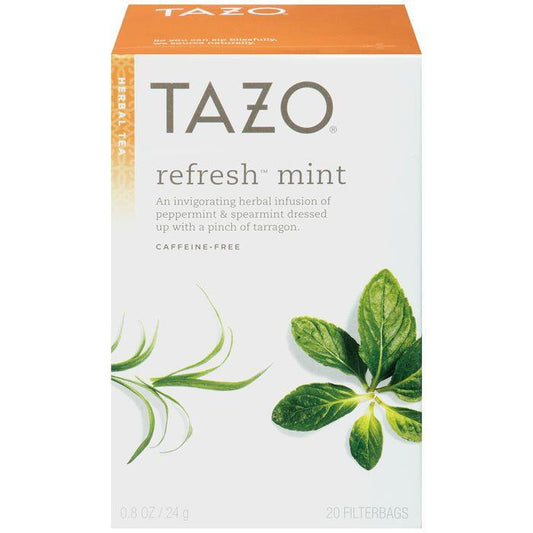 Tazo Refresh Mint Herbal Tea 20 ct. (Pack of 6)