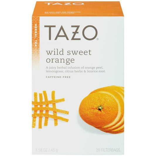 Tazo Wild Sweet Orange Herbal Tea 20 ct. (Pack of 6)