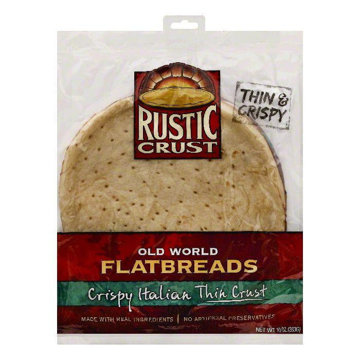 Rustic Crust Crispy Italian Thin Crust Flatbreads, 10 OZ (Pack of 8)