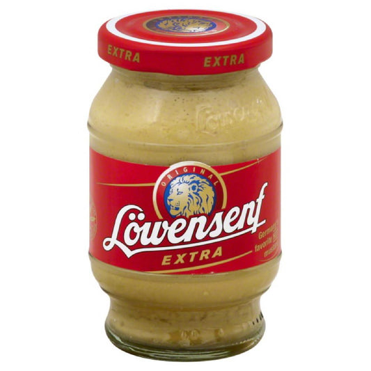Lowensenf Extra Hot Prepared Mustard, 9.3 Oz (Pack of 6)