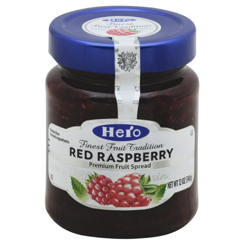 Hero Red Raspberry Premium Fruit Spread, 12 Oz (Pack of 8)