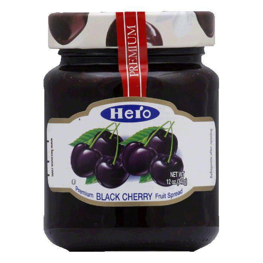 Hero Black Cherry Preserves, 12 OZ (Pack of 8)
