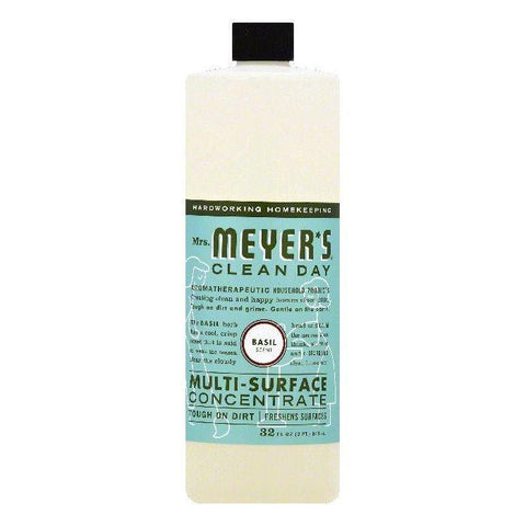 Mrs Meyers Basil Scent Multi-Surface Concentrate, 32 OZ (Pack of 6)