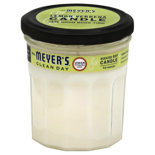 Mrs Meyers Lemon Verbena Scent Soy Scented Candle, 7.2 Oz (Pack of 6)