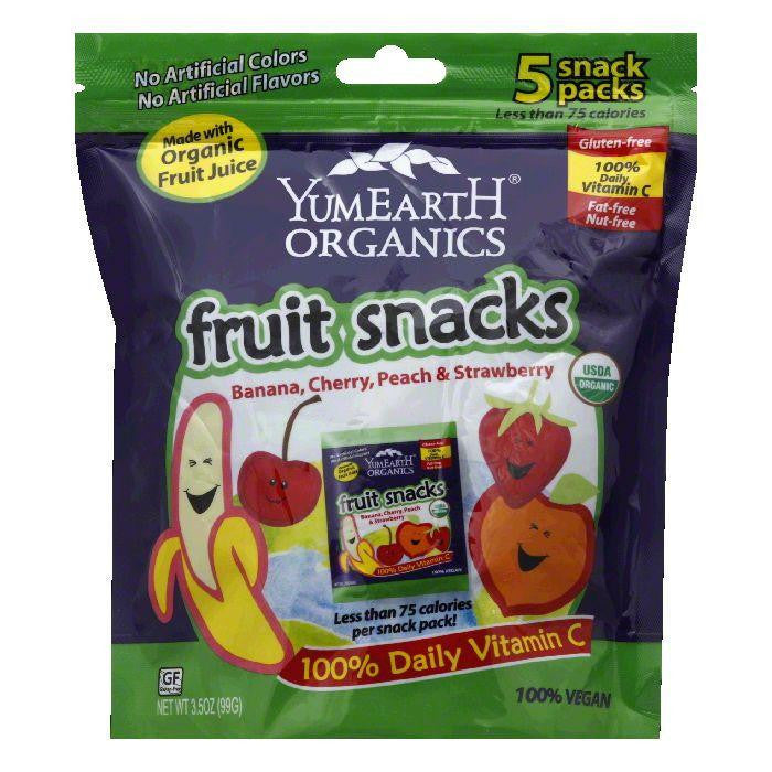 YumEarth Snack Packs Fruit Snacks, 3.5 Oz (Pack of 12)