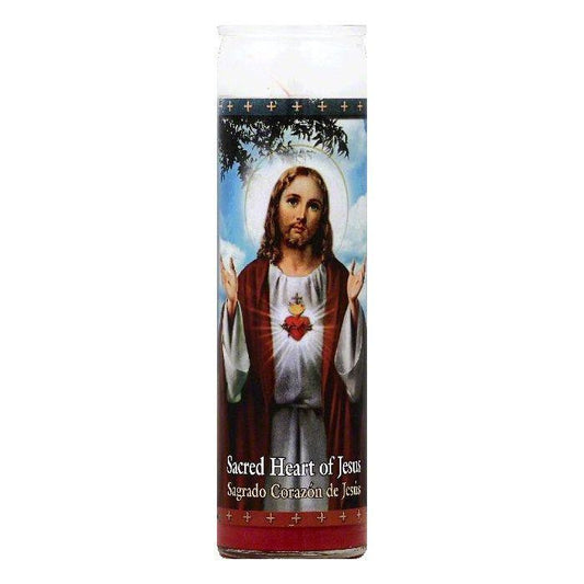 St Jude Candle 8.2 In Sacred Heart of Jesus Candle, 1 ea (Pack of 12)