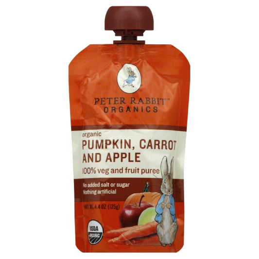 Peter Rabbit Carrot and Apple Pumpkin Organic1 Veg and Fruit Puree, 4.4 Oz (Pack of 10)