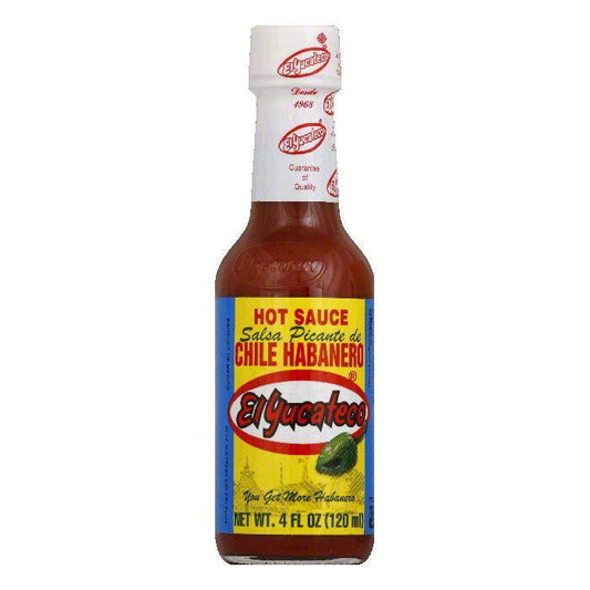 El Yucateco Red Habanero Sauce, 4 OZ (Pack of 12)
